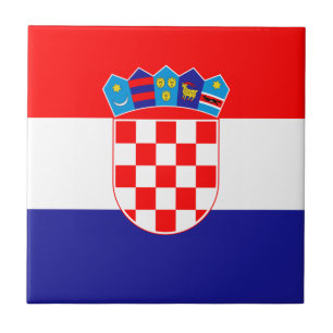 Croatian Flag Ceramic Tile