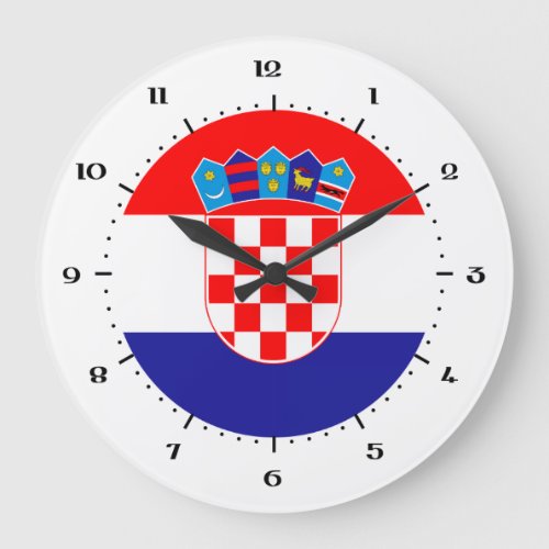 Croatian flag clocks