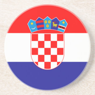 Croatian Flag Coaster