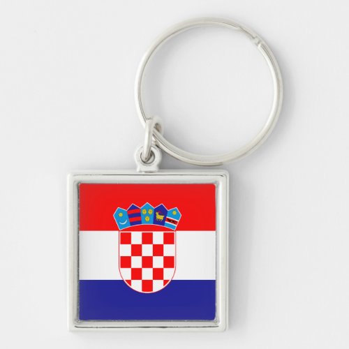 Croatian flag  Croatia holiday travel sports Keychain