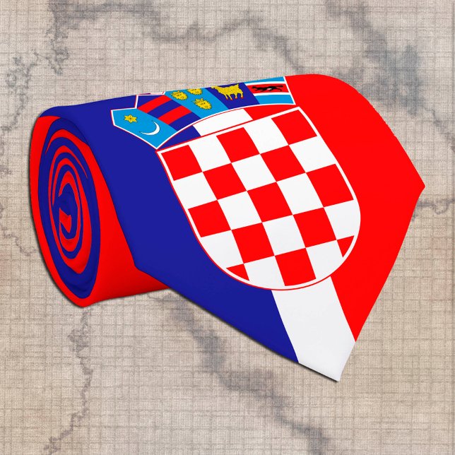 Croatian Flag & Croatia travel, business / sports Neck Tie (Creator Uploaded)