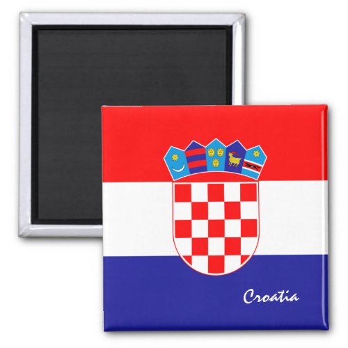 Croatian flag  Croatia travel holidaysports Magnet