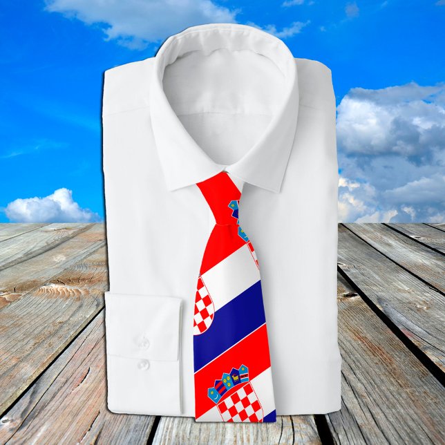 Croatian Flag & Croatia travel, holiday /sports Neck Tie (Creator Uploaded)