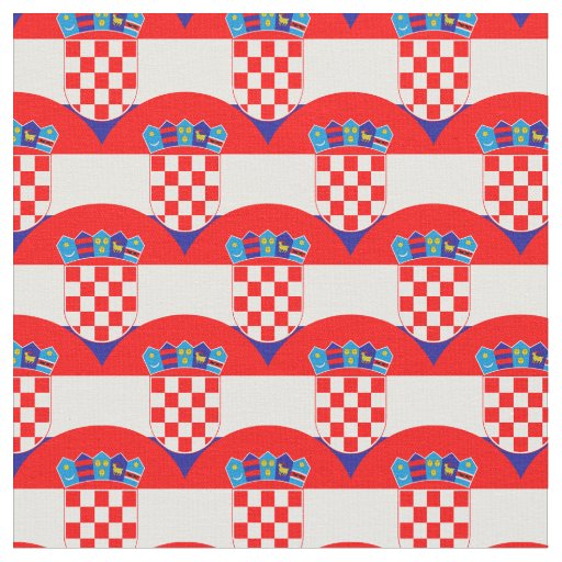 Croatian Flag & Croatia Trendy Fabric /fashion