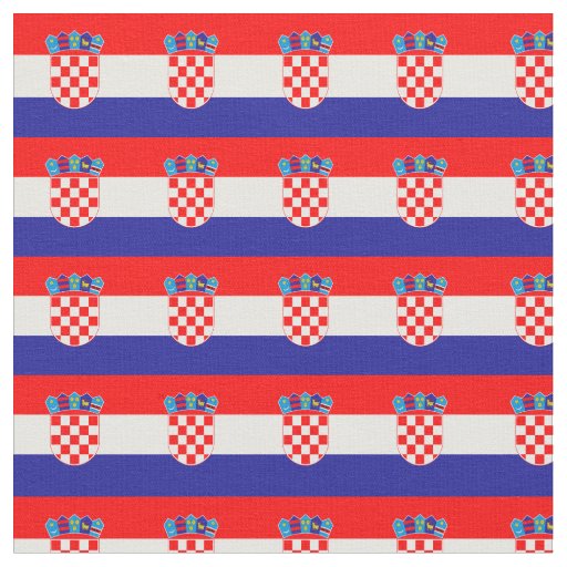 Croatian Flag & Croatia Trendy Fabric /fashion