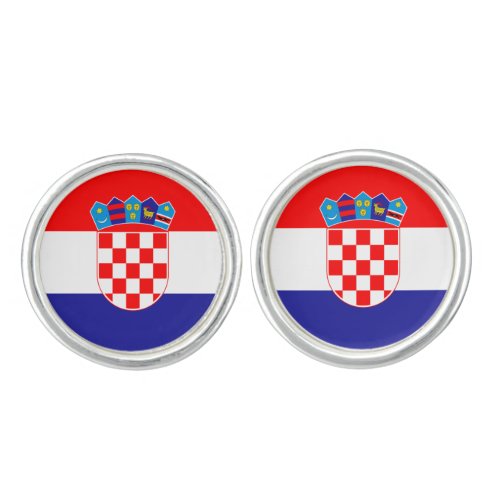 Croatian Flag Cufflinks