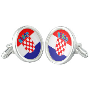 Croatian Flag Cufflinks