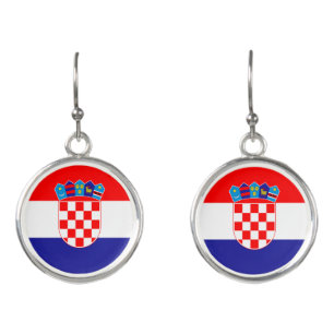 Croatian Flag Earrings