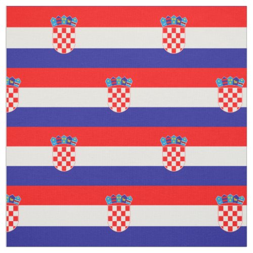 Croatian Flag Fabric