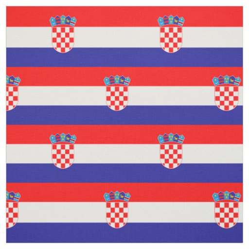 Croatian Flag Fabric