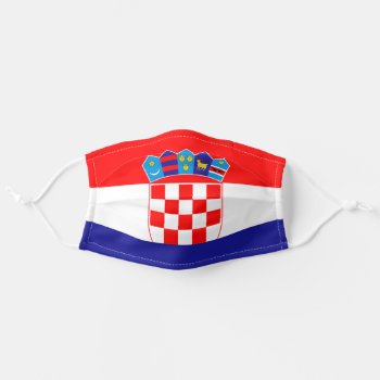 Croatian Flag Face Mask Cover by pdphoto at Zazzle