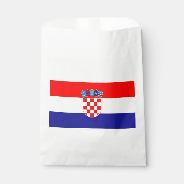 Croatian Flag Favor Bag (Front)
