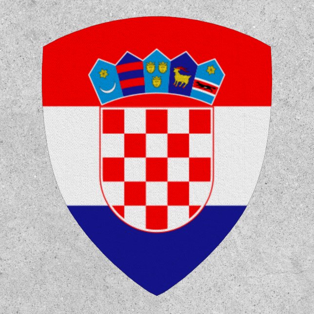 Croatian Flag, Flag of Croatia Patch (Front)
