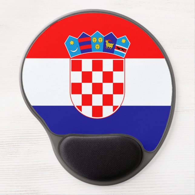 Croatian Flag Gel Mouse Pad (Front)