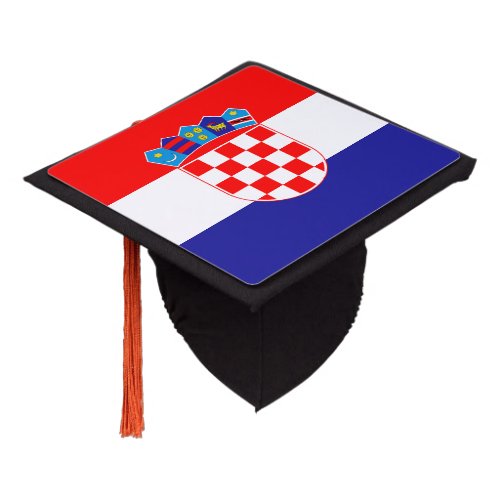 Croatian Flag Graduation Cap Topper