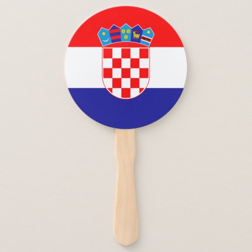 Croatian Flag Hand Fan
