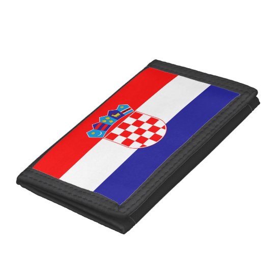 Croatian Flag Hrvatska Zastava Trifold Wallet