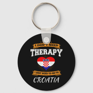Croatian Flag I Croatia Vacation Gift I Funny Croa Keychain