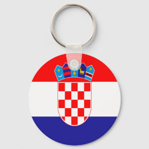 Croatian flag keychain