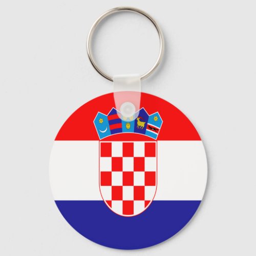 Croatian flag keychain