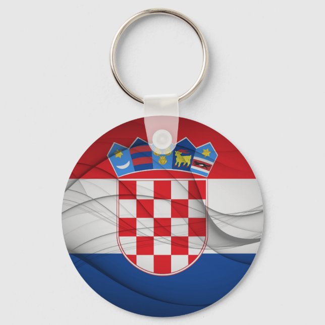 Croatian Flag Keychain (Front)