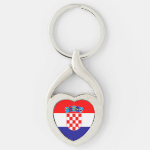 Croatian Flag Keychain