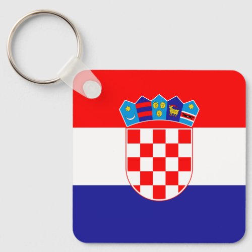 Croatian Flag Keychain