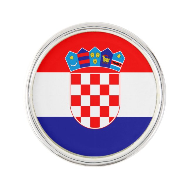 Croatian Flag Lapel Pin (Front)