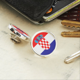 Croatian flag lapel pin