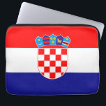 Croatian Flag Laptop Sleeve<br><div class="desc">The national flag of Croatia.</div>