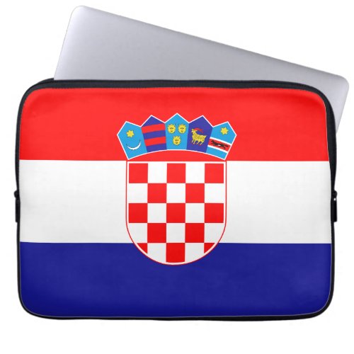 Croatian Flag Laptop Sleeve