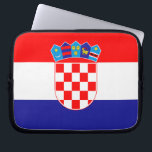 Croatian Flag Laptop Sleeve<br><div class="desc">The national flag of Croatia.</div>