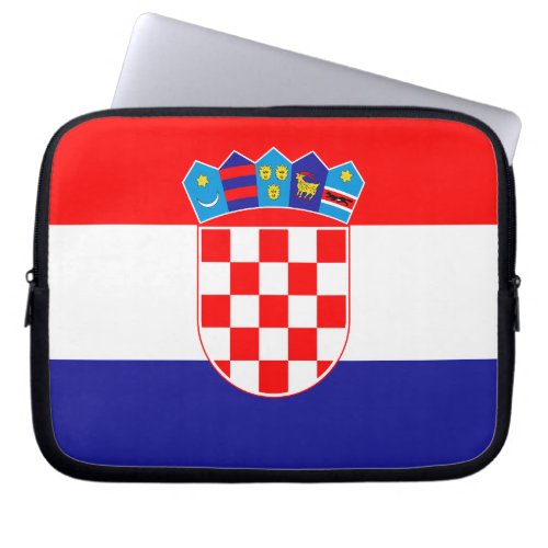 Croatian Flag Laptop Sleeve