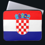 Croatian Flag Laptop Sleeve<br><div class="desc">The national flag of Croatia.</div>