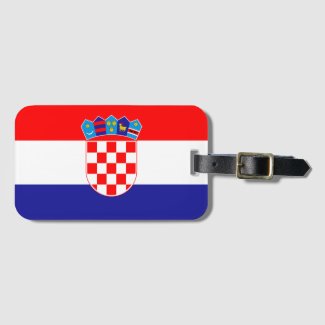 Croatian Flag Luggage Tag