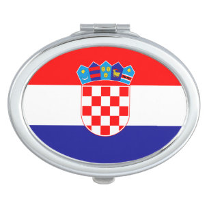 Croatian Flag Makeup Mirror