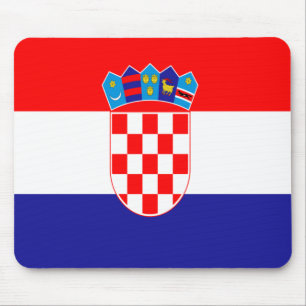 Croatian flag mouse pad