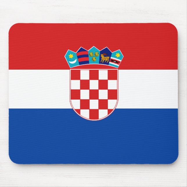Croatian Flag Mouse Pad (Front)