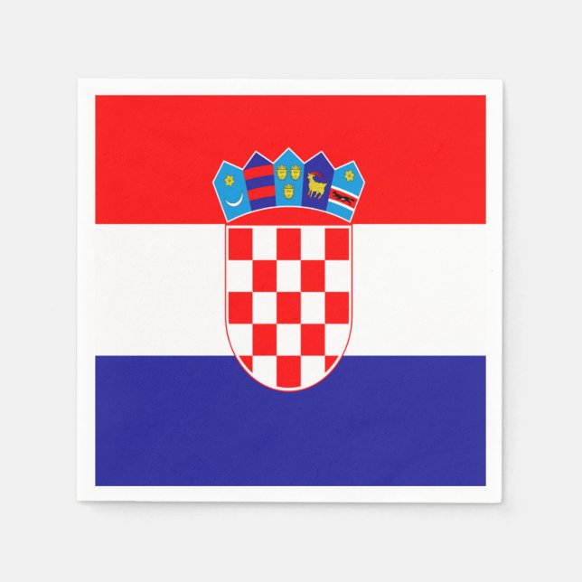 Croatian flag  napkins (Front)