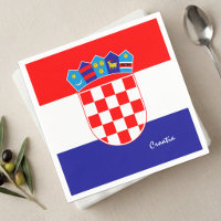 Croatian flag Napkins, Croatia party /sports