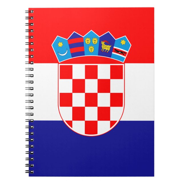 Croatian Flag Notebook (Front)