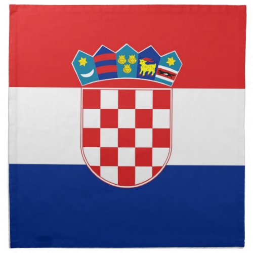 Croatian Flag on MoJo Napkin