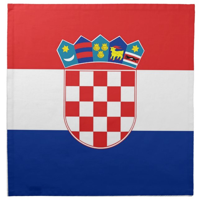 Croatian Flag on MoJo Napkin (Front)
