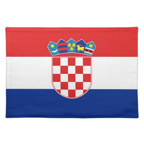 Croatian Flag on MoJo Placemat