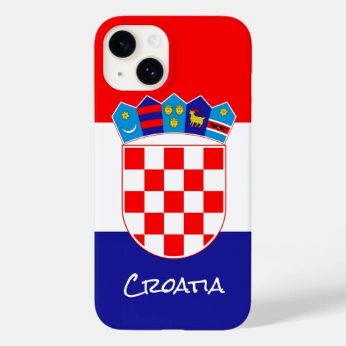 Croatian Flag patriotic Croatia fashion  sports Case_Mate iPhone 14 Case