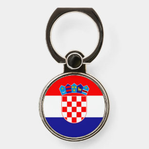 Croatian Flag Phone Ring Stand