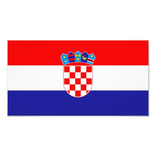 Croatian Flag Photo Print