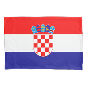 Croatian Flag Pillow Case
