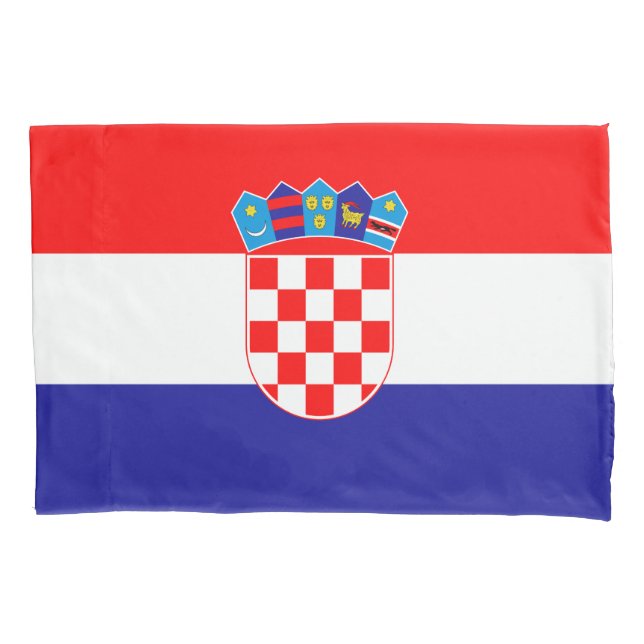 Croatian Flag Pillow Case (Front)