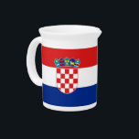 Croatian Flag Pitcher<br><div class="desc">Awesome Pitcher with Flag of Croatia. This product its customizable.</div>